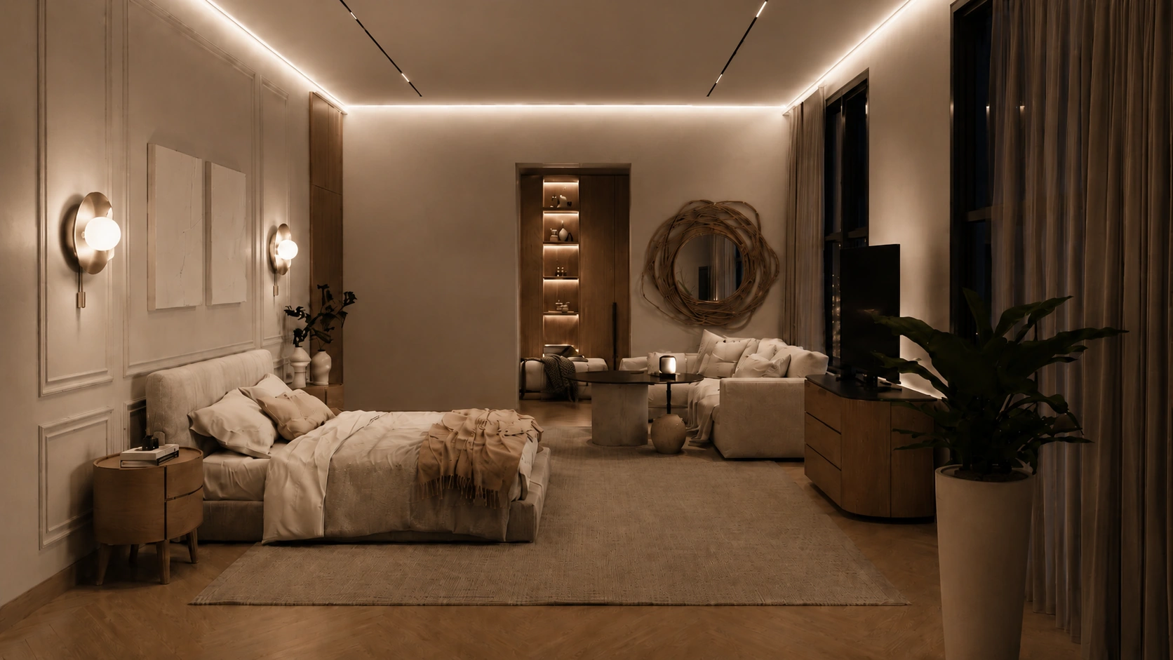 Lighting Scene - Warm Glow